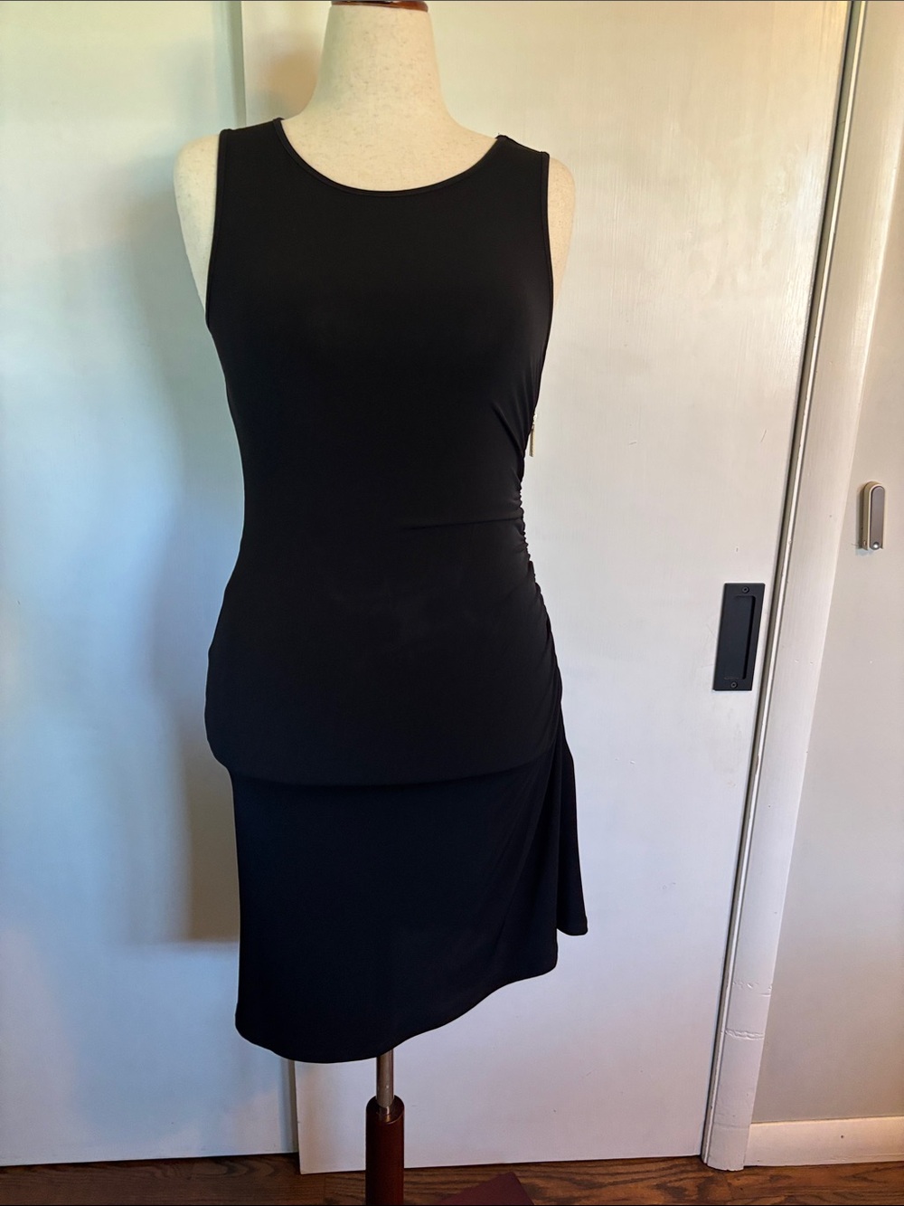MICHAEL Michael Kors Black Sleeveless Midi Dress